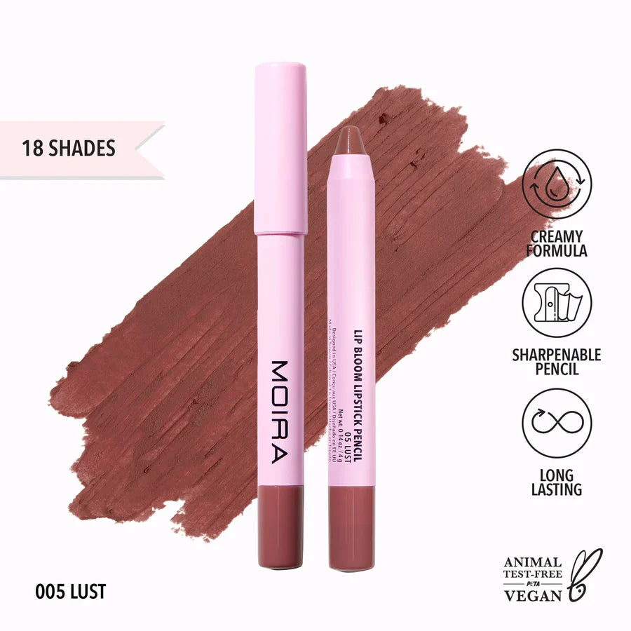 MOIRA - Lip Bloom Lipstick Pencil Matte Long Lasting