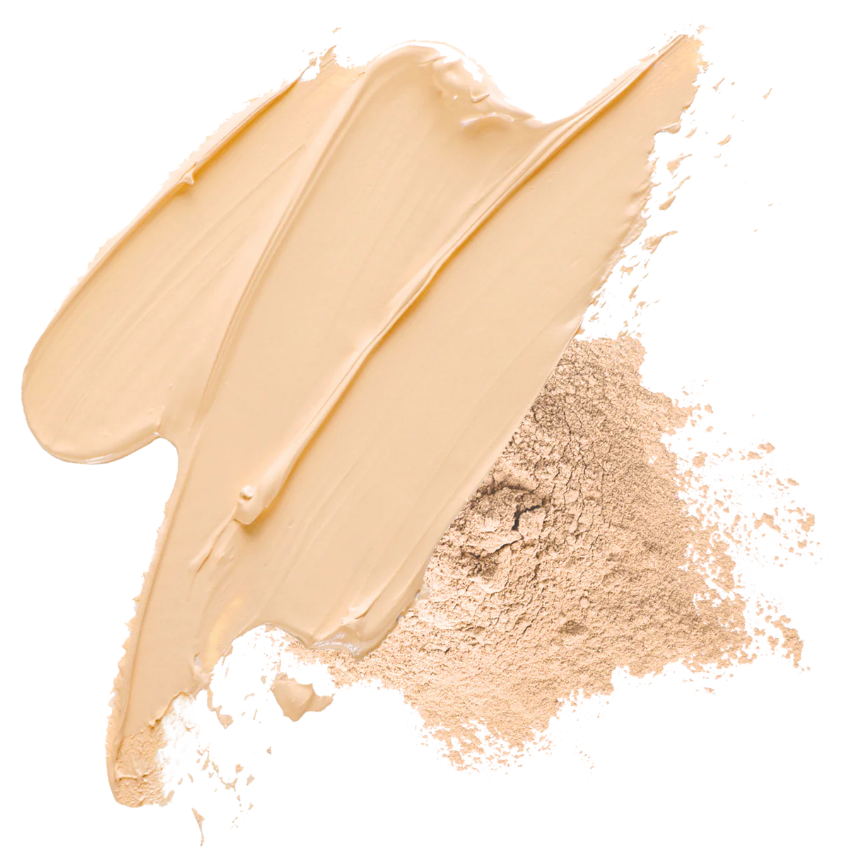 Skin bloom cream to powder compact