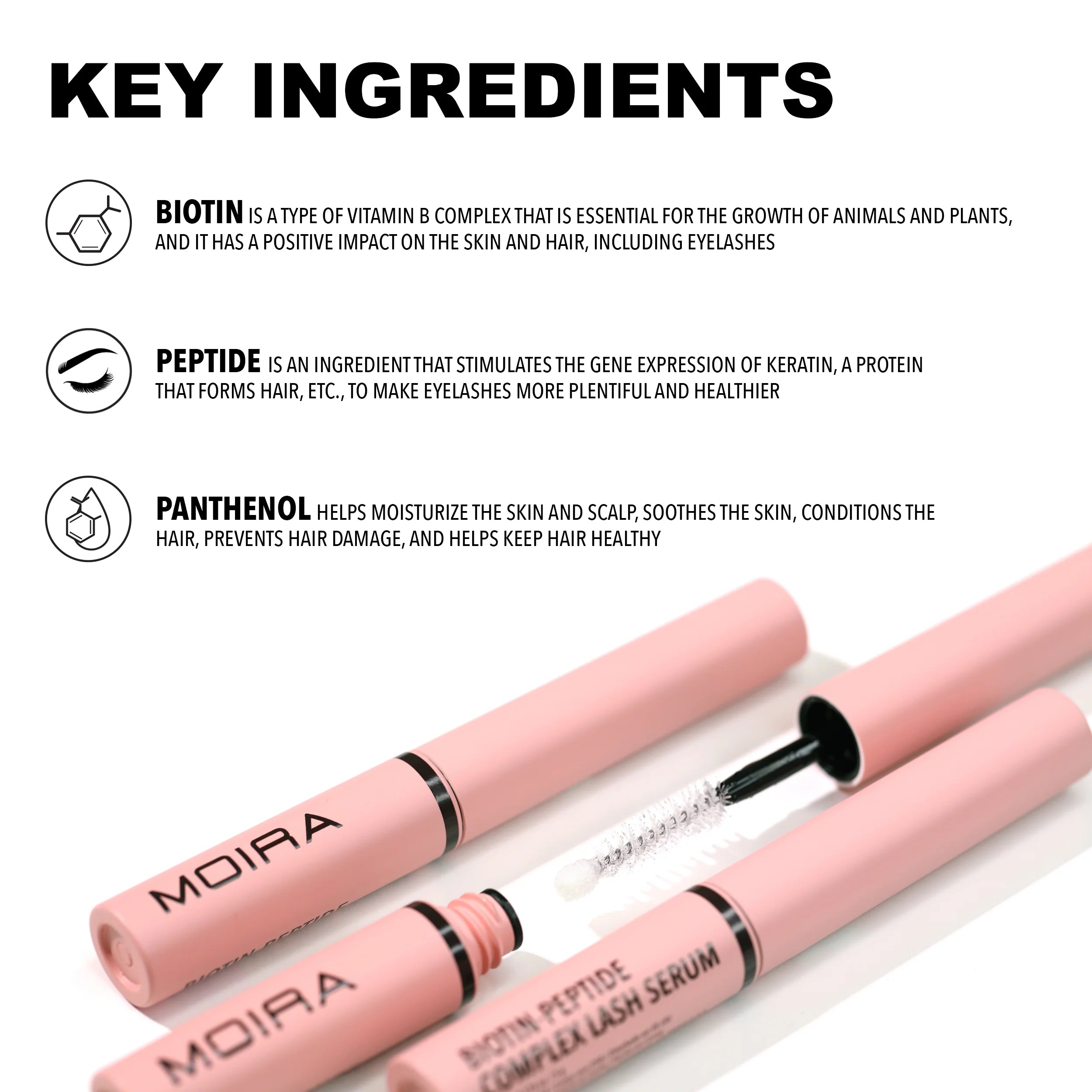 Moira Cosmetics - Biotin-Peptide Complex Lash Serum – House of Beauty by  Monalisa