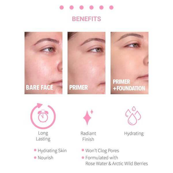 MOIRA - Rose Jelly Hydrating Primer