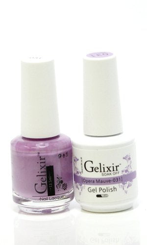 Gelixir 031- Gelixir Gel Polish & Matching Nail Lacquer Duo Set - 0.5oz
