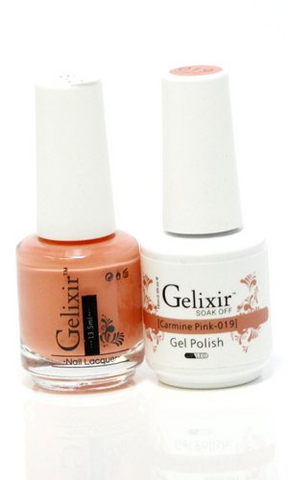 Gelixir 019- Gelixir Gel Polish & Matching Nail Lacquer Duo Set - 0.5oz