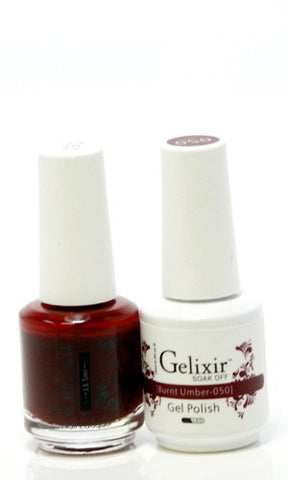 Gelixir 050- Gelixir Gel Polish & Matching Nail Lacquer Duo Set - 0.5oz