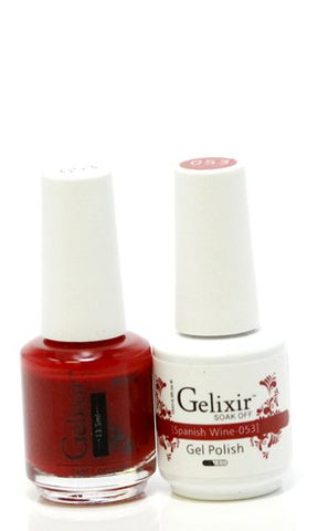 Gelixir 053- Gelixir Gel Polish & Matching Nail Lacquer Duo Set - 0.5oz