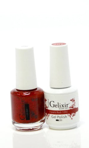 Gelixir 106- Gelixir Gel Polish & Matching Nail Lacquer Duo Set - 0.5oz