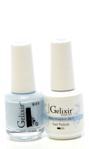 Gelixir 067- Gelixir Gel Polish & Matching Nail Lacquer Duo Set - 0.5oz