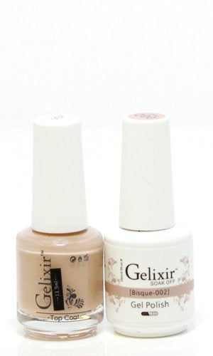 Gelixir 002- Gelixir Gel Polish & Matching Nail Lacquer Duo Set - 0.5oz