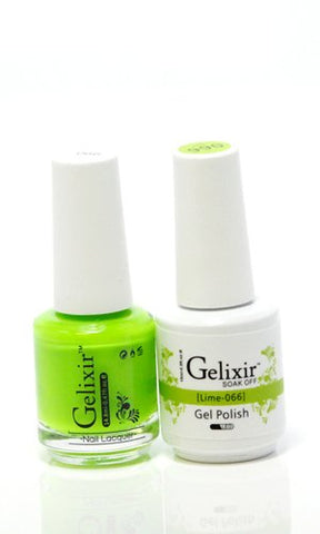 Gelixir 066- Gelixir Gel Polish & Matching Nail Lacquer Duo Set - 0.5oz
