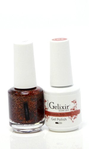 Gelixir 103- Gelixir Gel Polish & Matching Nail Lacquer Duo Set - 0.5oz