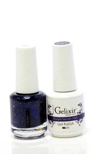Gelixir 100- Gelixir Gel Polish & Matching Nail Lacquer Duo Set - 0.5oz