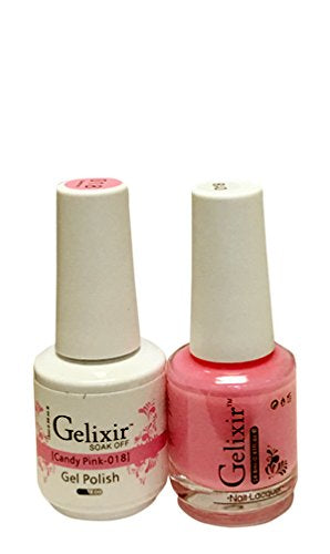 Gelixir 018- Gelixir Gel Polish & Matching Nail Lacquer Duo Set - 0.5oz