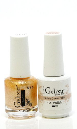 Gelixir 038- Gelixir Gel Polish & Matching Nail Lacquer Duo Set - 0.5oz