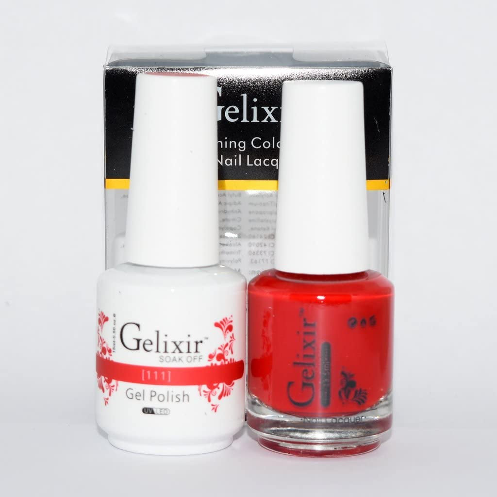Gelixir 111- Gelixir Gel Polish & Matching Nail Lacquer Duo Set - 0.5oz