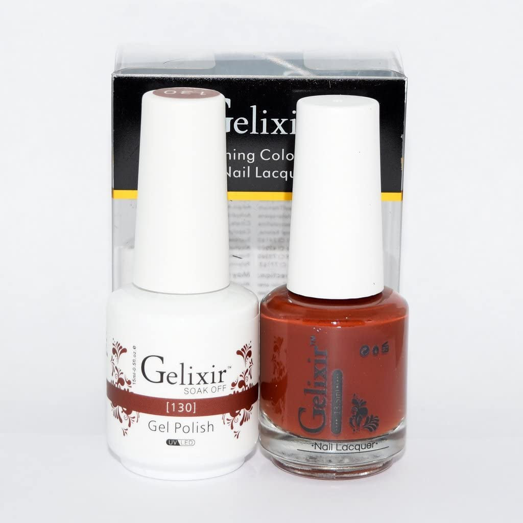 Gelixir 130- Gelixir Gel Polish & Matching Nail Lacquer Duo Set