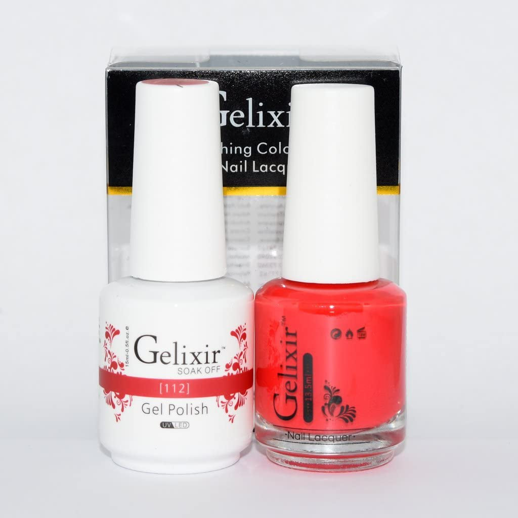 Gelixir 112- Gelixir Gel Polish & Matching Nail Lacquer Duo Set - 0.5oz