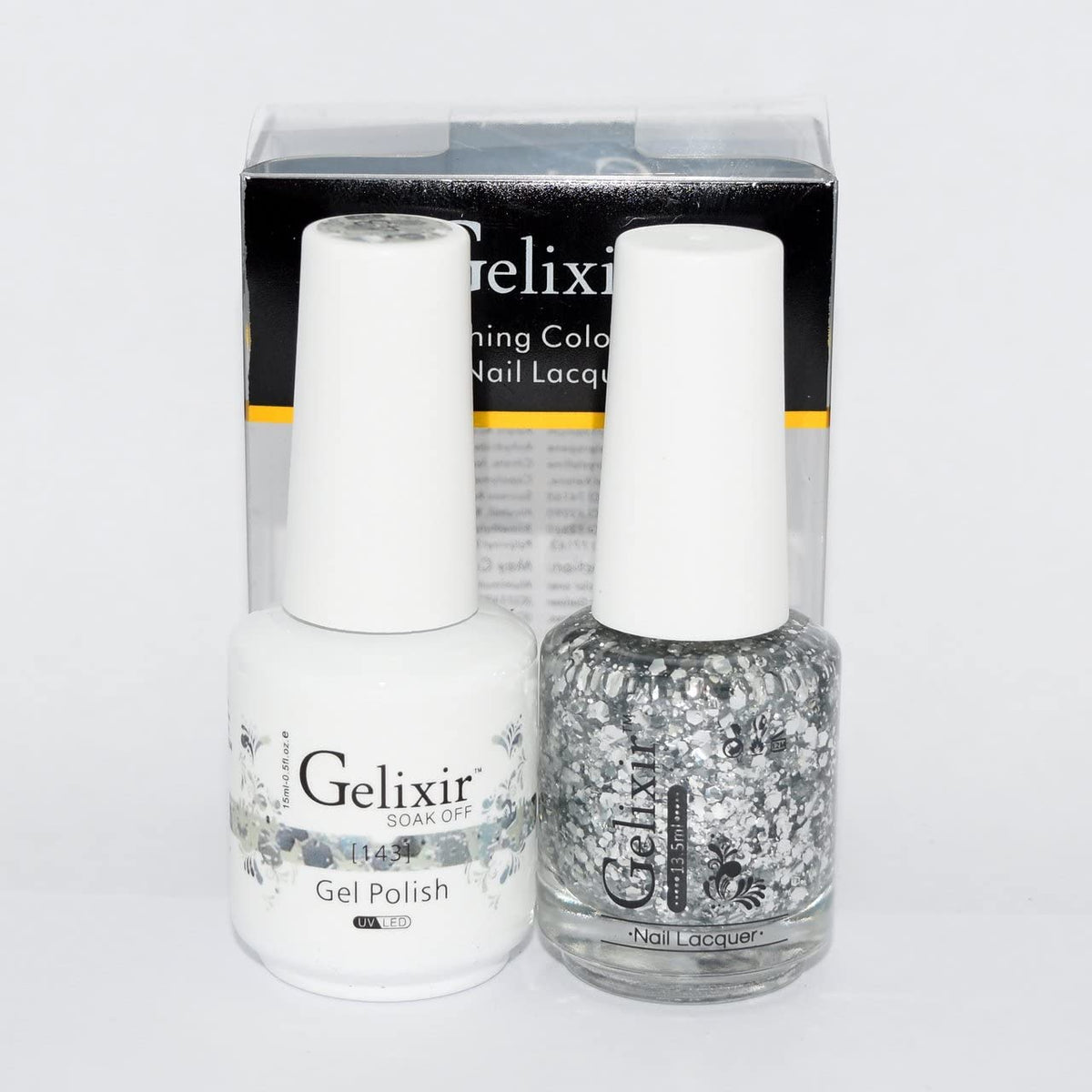 Gelixir 143- Gelixir Gel Polish & Matching Nail Lacquer Duo Set - 0.5oz