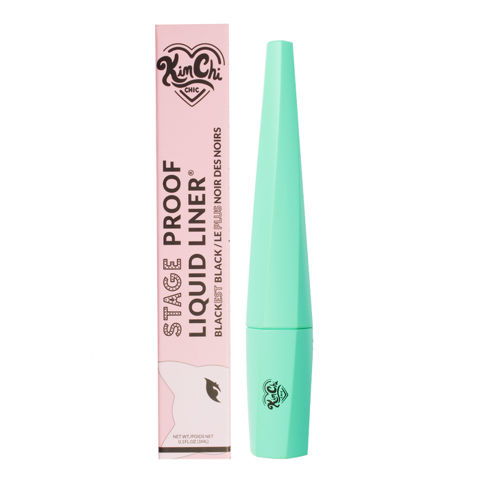 KIMCHI CHIC STAGE PROOF LIQUID LINER - 01 CLASSIC BRUSH - BLACKEST BLACK
