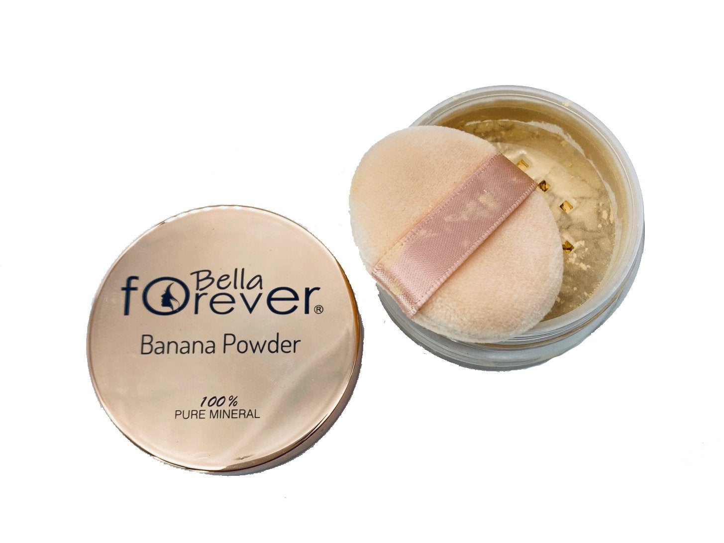 Banana powder makeup, pink glam box